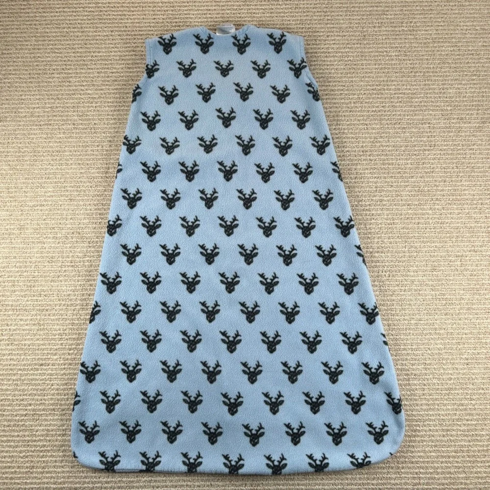 Halo SleepSacks Set of 2 Wearable Blankets Kids Medium 6-12 Months Blue Fleece